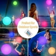 thumbnail image 6 of Darzheoy LED Beach Balls Glow in Dark Party Supplies, Inflatable Light up Ballon 12" Floating Pool Light with Remote Color Beach Game Pool Toy for Neon Party Decoration, 6 of 10