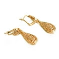 thumbnail image 6 of Yoursfs Filigree Teardrop Leverback Dangle Earrings for Women 18K Gold Plated Hypoallergenic Piercing Earrings for Wedding Prom Jewelry, 6 of 6
