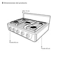 thumbnail image 2 of Parrilla de mesa Supra 5 quemadores color blanco, 2 of 5