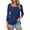 Navy, variant on Hauaitttt Women's 3/4 Sleeve Shirts Square Neck Color Block Summer Tops Dressy Casual Ladies Blouses Tops Womens Compression Shirt T Shirts Womens Loose Casual Tee Women Short Sleeve Sports Shirts