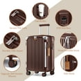 thumbnail image 2 of Joyway Valise Cabine Extensible Rigide 20 Pouces Bagage Cabine Port USB Porte-Gobelet Cadenas TSA Valise, 2 of 7