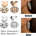 thumbnail image 3 of 12 Pairs Earring Lifters,hypoallergenic Earring Backs For Droopy Ears, 3 of 4