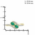 thumbnail image 4 of 1 3/4 Carat T.G.W. Emerald And White Diamond Accent 14K Gold over Silver 3-Piece Jewelry set, 4 of 7