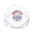 thumbnail image 7 of Baseball Mama Sweatshirt for Women  Vintage Game Day Baseball Mom Pullover White Sweatshirt Adult Large, 7 of 7
