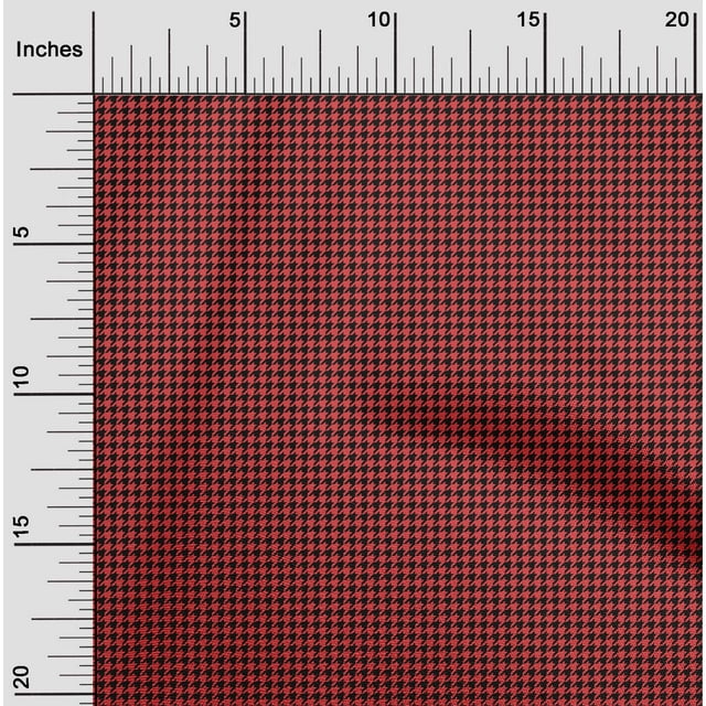 oneOone Tissu Georgette Viscose Tissu à Imprimé Géométrique Pied-de-Poule au Mètre 42 Pouces de Large