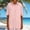 Pink, variant on Short Sleeve Shirts, Womens Casual Button Down Tops for Beach Vacation with Concealed Placket and Stylish Collar in Comfortable Polyester Fabric