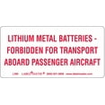 thumbnail image 1 of Labelmaster L395 Dot Lithium Battery Marking, Paper, 4" x 2" (Pack of 500), 1 of 3