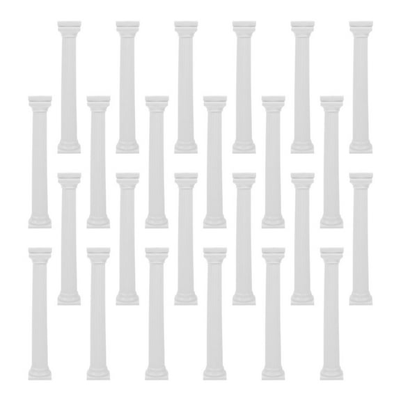 PTOOTP 24Pcs White Wedding Roman Column Pillars Decorative for Elegant Dessert Table Displays