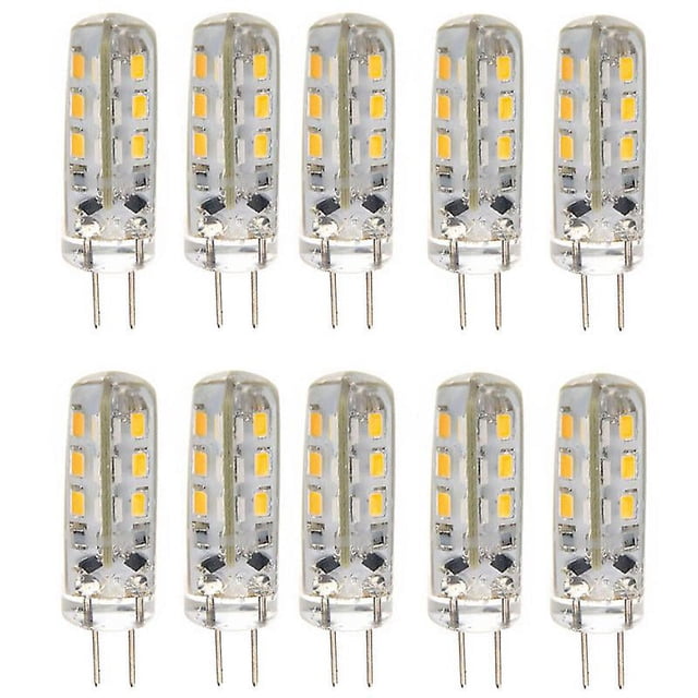 10 Bombillas LED Allinless G4 DC12V 1,5 W blanco cálido
