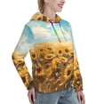 thumbnail image 2 of KLL Sunflower Field Bliss for Womens Pullover Hoodie with Pocket Hooded Long Sleeve Shirts Sweatshirt for Women-XX-Large, 2 of 7