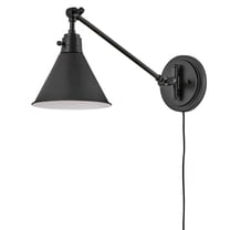 3690BK Hinkley Lighting Arti - 1 Light Small Wall Sconce in Transitional Style - 7.75 Inches Wide by 10.25 Inches High-Black Finish-Black  Shade Color
