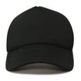 thumbnail image 3 of DALIX Solid Blank Trucker Hats Caps (2 for 1 Deal) in Black, 3 of 7