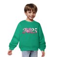 thumbnail image 4 of Chandails en Molleton pour Petites Filles 2025 Coton Manches Longues Col Rond Chandail Chemise pour Enfants Vert, 4 of 5