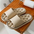 thumbnail image 4 of Shower Shoes Men Quick Drying Women Shower Sandals Non- House Slippers (Khaki 10), 4 of 4