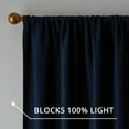 thumbnail image 7 of Better Homes & Gardens Julius Blackout Jacquard Curtain Panel, 1 Panel, Navy, 50" W x 84" L, 7 of 7