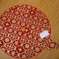 thumbnail image 4 of AMERTEER Tree Skirt Christmas Under Tree Foot Mat Snowflake Decoration Polyester Floor Gift Stocking Pad Set, 4 of 8