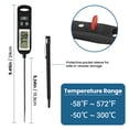 thumbnail image 5 of DAYBETTER Digital Food Thermometer, Instant Read Meat Thermometer with Long Probe, for Cooking Bread Baking Liquids Candy Kitchen BBQ, 5 of 8