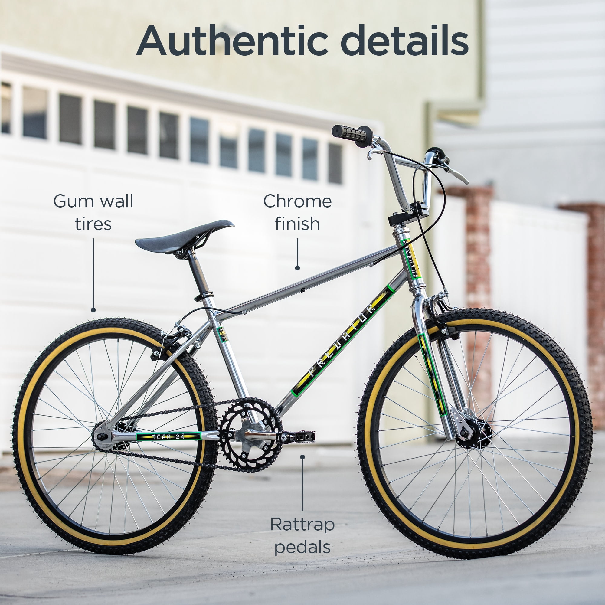 Schwinn Predator Team 24 BMX Bike, Classic 1983 Design, 24-Inch