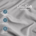 thumbnail image 5 of Bare Home Pillowcase Set - Premium 1800 Collection - Double Brushed - Ultra Soft - Standard Size, Light Gray, 2 Count, 5 of 8