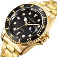 thumbnail image 2 of Reloj de cuarzo para hombre, relojes para hombre CURDDE, reloj de pulsera analógico de cuarzo deportivo de acero inoxidable con fecha y estilo militar a la moda para hombre, 2 of 5