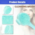 thumbnail image 5 of Vocoste Silicone Facial Cleansing Brush for Face Skincare Massage Green 6.1"x1.57", 5 of 7