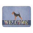 thumbnail image 1 of Carolines Treasures BB5561RUG Airedale Terrier Welcome Machine Washable Memory Foam Mat, 1 of 4