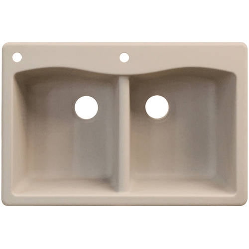 Transolid 33" x 22" Top Mount Aversa Granite Kitchen Sink, Available in Various Colors