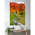 thumbnail image 2 of Southridge Autumn Fence Poster Wall Art, Modern Wall Decor, 8x12 UNFRAMED, 2 of 3
