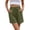 1 - Green, variant on Aobny Ladies Shorts Plain Bermuda Cotton Linen Shorts Baggy Casual High Waisted Womens Bottoms,Green,L