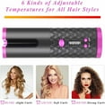 thumbnail image 4 of LNGOOR Automatic Curling Iron   Cordless Hair Curlers with Adjustable Temps & Timers  Ceramic Barrel Auto Wave Wand  Portable Rotating Curling Wand Hair Styling Tool for Travel, 4 of 6