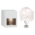 thumbnail image 3 of CM-TOP Luz de árbol bonsái para decoración de Habitaciones Lámpara De Plumas con Corazón Color Blanco, 3 of 3