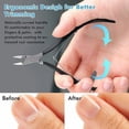 thumbnail image 3 of PinesC Coupe-Cuticule - Outils de Manucure en Acier Inoxydable pour Cuticules, Noir, 3 of 4