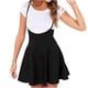 thumbnail image 1 of Mini vestido de fiesta con cintura elástica plisada para mujer - Falda con tirantes en línea A, vestido informal de poliéster para fiestas de primavera/verano, 1 of 4