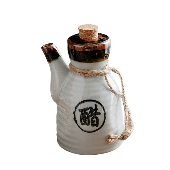 Syrup Pump Water Bottle Ceramic Soy Sauce Dispenser Condiment Container
