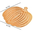 thumbnail image 3 of LSLJS Clearance under $5! Vinyl Hollowed Pumpkin Placemats Personalized Placemats Fall Crop Pumpkin Place Mats Coffee Mats Table Mats for Dining Table Halloween Decorations Kitchen Utensils 14" Orange, 3 of 6