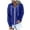 Blue, variant on Xudanell Zip up Hoodie Women Solid Color Simple Oversized Sweatshirt Woven Texture Hoodie Sweater Blue XL