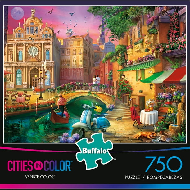 kalender grænseflade Edition Buffalo Games - Cities in Color - Venice Color - 750 Piece Jigsaw Puzzle -  Walmart.com