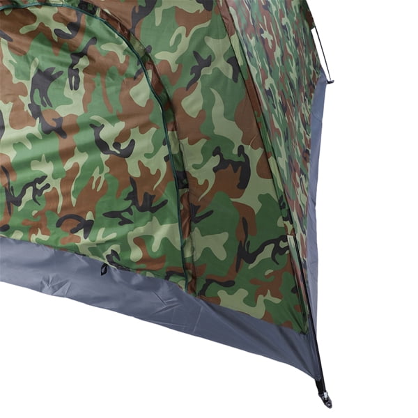 Alvantor 3-4 Person Camping Dome Tent,180T Silver-Coated Polyester,Waterproof Oxford Floor,Fiberglass Poles,Camo,6.56 x 6.56 x 4.43 ft