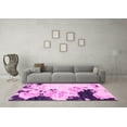 thumbnail image 3 of Ahgly Company Indoor Rectangle Abstract Pink Modern Area Rugs, 2' x 4', 3 of 4