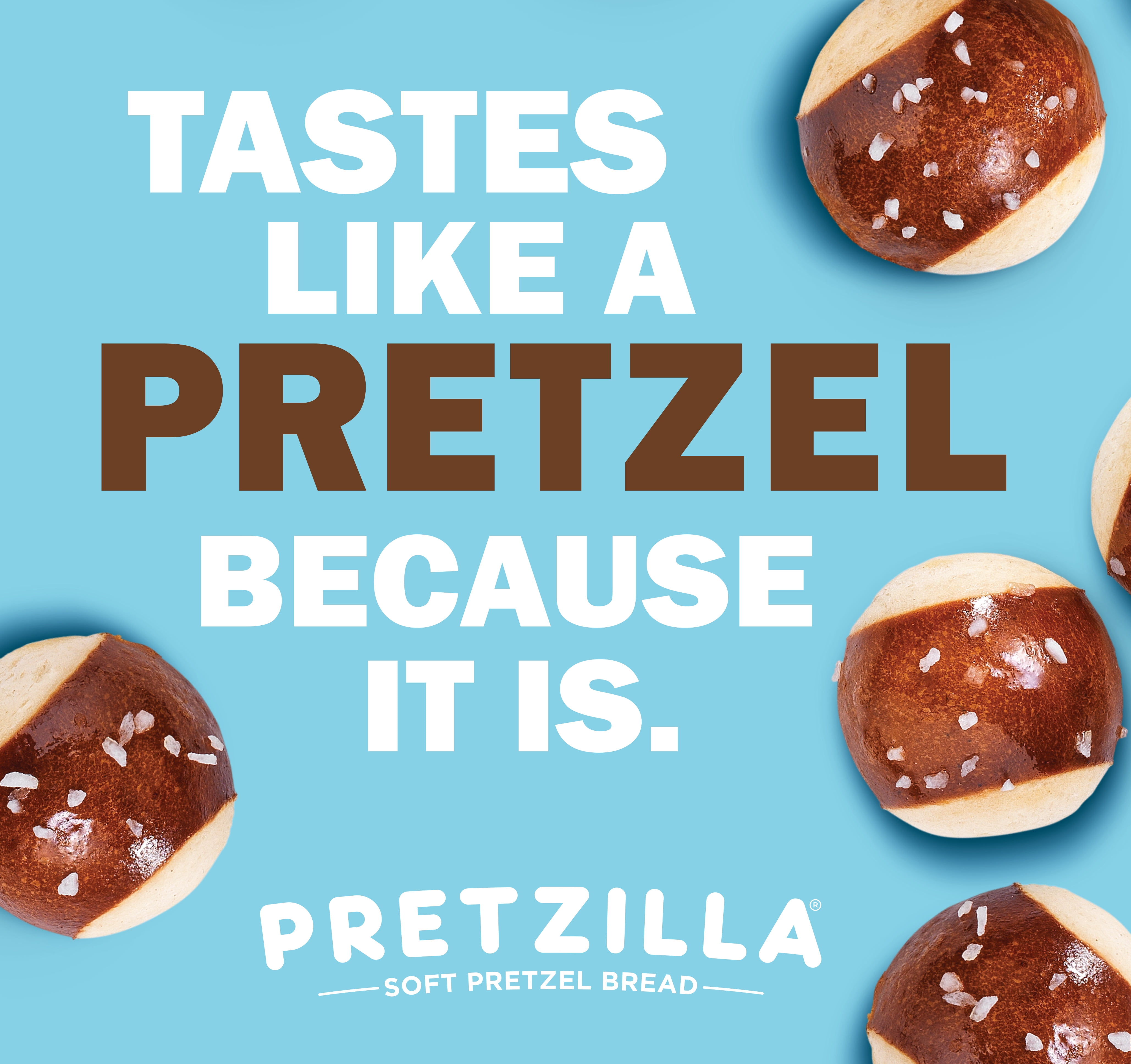 Pretzilla Soft Pretzel Bread Bites with Salt Packet, Vegan, Non-GMO, Shelf-stable, 12.3 oz
