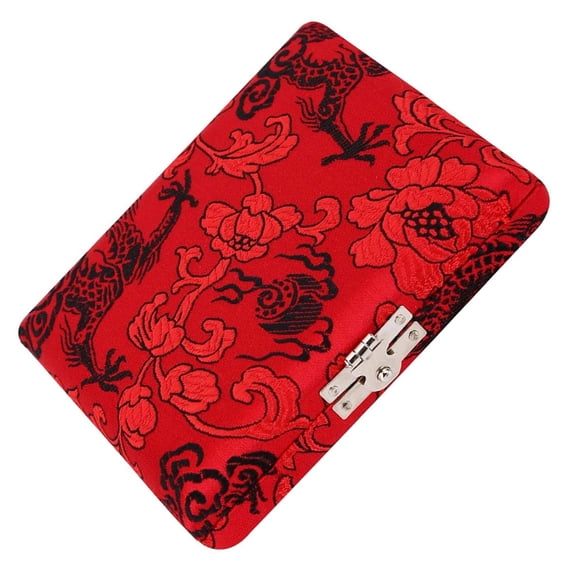 FENGGUIQU Red Reed Carrying Case for Oboe with Ventilation and Secure Clamp, Practical Single Reed Storage Box