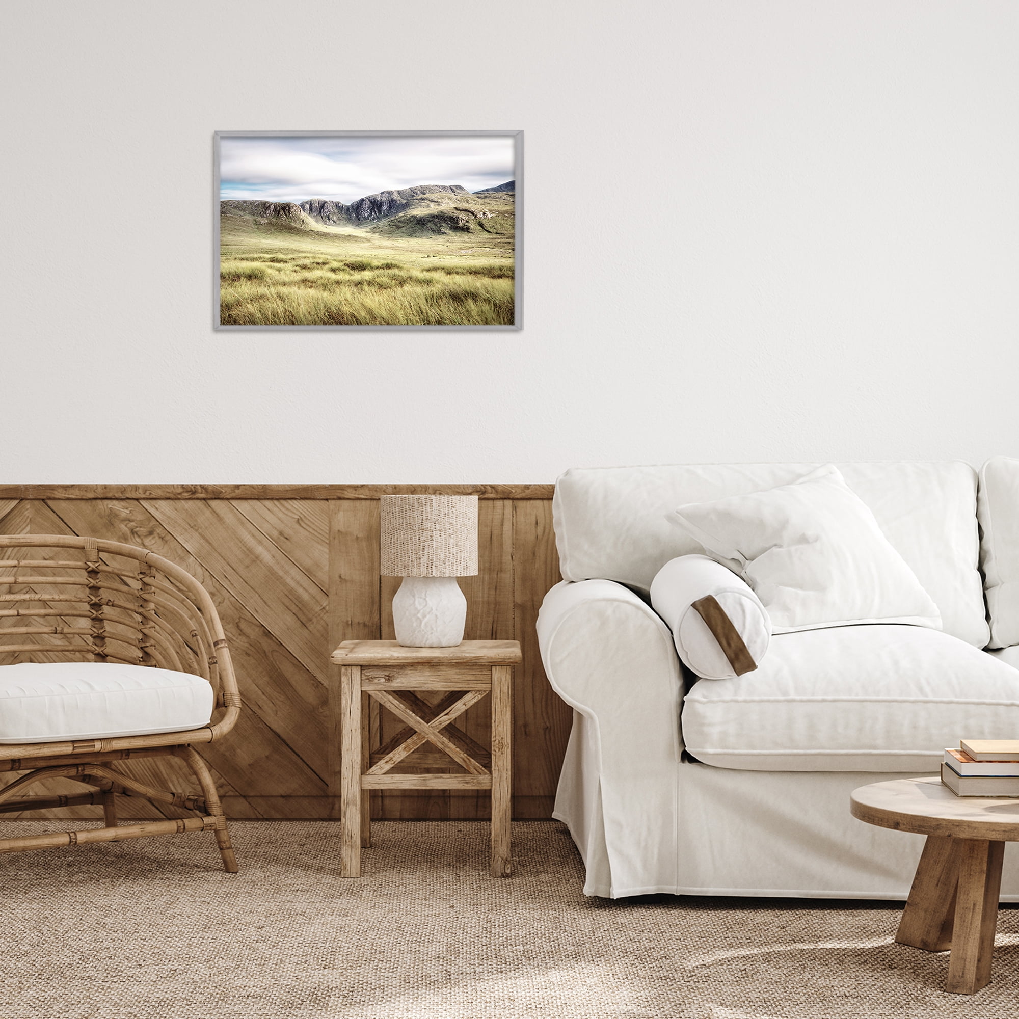 Stupell Industries Irish Countryside Hills Gray Framed Giclee Art, design by Andy Amos