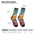 thumbnail image 2 of KLL Vibrant Picnic Food Spread Print Cool Socks Men's Women's Crew Socks Funny Crazy Novelty Stockings, 2 of 6
