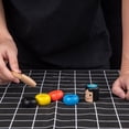 thumbnail image 4 of 2 juegos de marionetas de madera pequeñas, irrompibles, para niños., 4 of 8