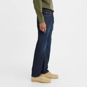 Levi's Men's 505 Regular Fit Stretch Straight Leg Jeans 5 Pocket, Dark Wash, 36x30