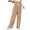 Khaki, variant on ShomPort Womens Sweatpants Wide Leg Loose Joggers High Waisted Drawstring Casual Yoga Pants with Pockets