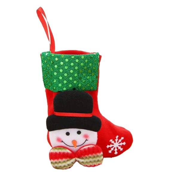 Calcetín de Navidad Cateissary Adorables colgantes de interior Lentejuelas Bolsa de dulces