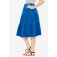 thumbnail image 3 of Woman Within Plus Size Elastic-Waist Knit Tiered Skirt, 3 of 6