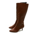 thumbnail image 3 of Charter Club Womens Cruelaa Zipper Faux Leather Knee-High Boots, 3 of 5
