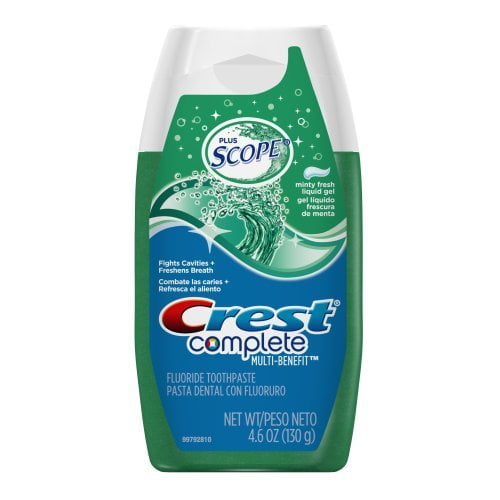Crest Complete Plus Scope Liquid Gel Toothpaste Minty Fresh 4.6 Oz